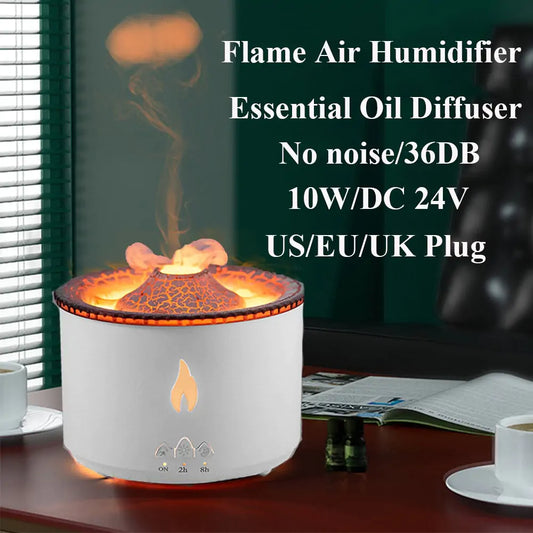 Flame Essential Oil Diffuser - Household Gadgets